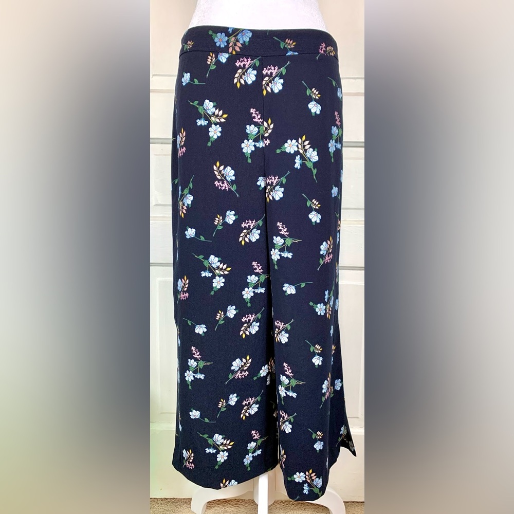 Cynthia Rowley Cropped Floral Pants - Side Zip